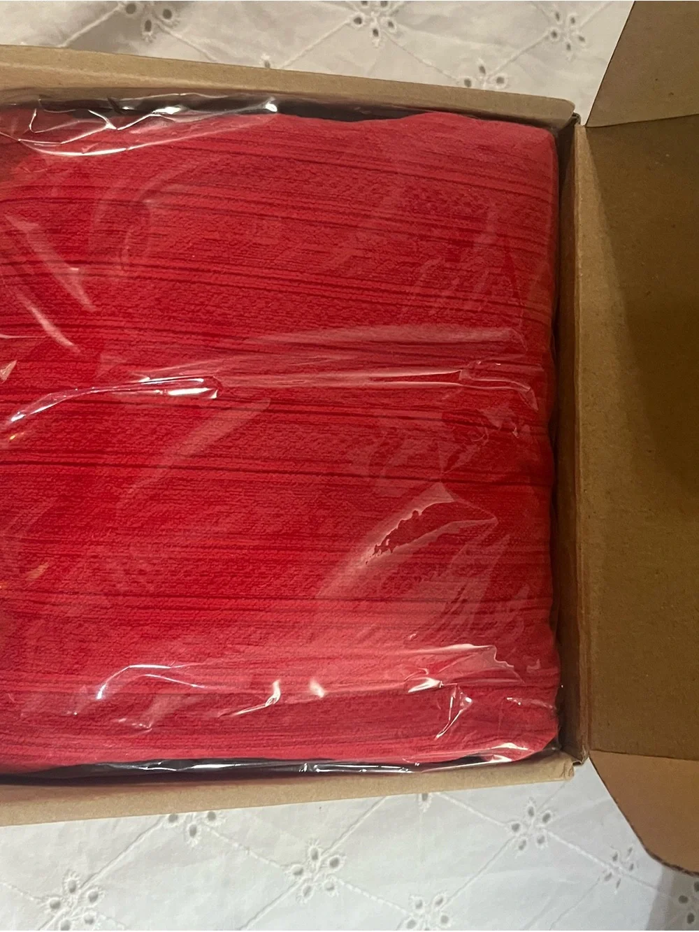 18x18 Red Ribbed throw pillow covers